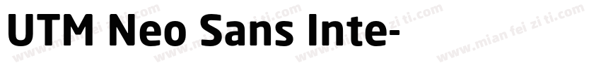 UTM Neo Sans Inte字体转换